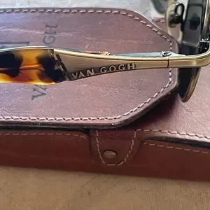 Van Gogh sunglasses with box (used) frame matte bronze temples tortoise vintage Van Gogh | Accessories | Van Gogh Sunglasses With Box Used  main image 3